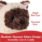 GUND Bootsie Siamese Kitten Plush Toy, Premium Cat Stuffed Animal for Ages 1 and Up, Cream/Brown, 9”